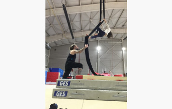 Photos stages cirque et trampoline hiver 2020